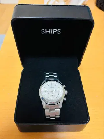 SHIPS 크로노그래프 손목시계 실버