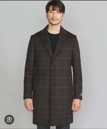 뷰티앤유스/멜톤120 체스터 코트/브라운 계열 L