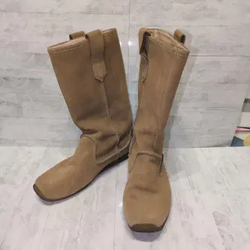 REGAL 리갈 베이지 스웨이드 롱 부츠