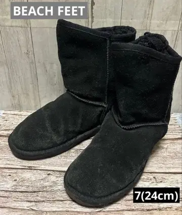 BEACH FEET 블랙 어그 부츠 7 (24cm 정도)