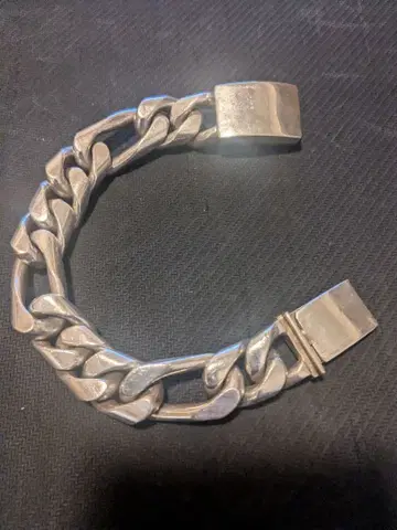 실버 925 피가로 체인 팔찌 약 20cm