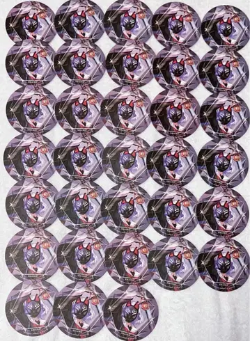 컴퍼스 여우가사키 아마이로 굿즈 보석 코스터 33개 세트