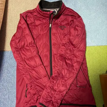 Callaway 퀼팅 자켓 LL 와인 레드