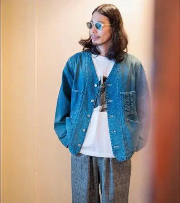 AUBERGE AIRAGE 별주 Cattle drive 데님 자켓 42