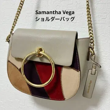 Samantha Vega 사만사베가 숄더백 터치워크 빨간색 보라색