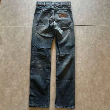 wrangler grunge fade damage denim pants