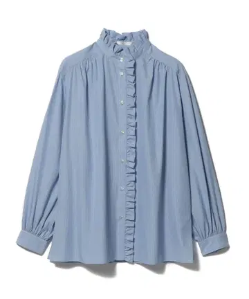 에스트네이션 프릴 스트라이프 셔츠