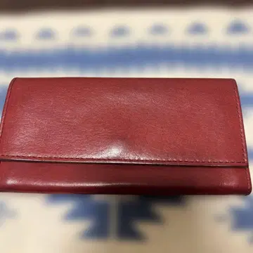 RYU 천연 가죽 빨간색 장지갑 일본제 남성용 여성용 가죽