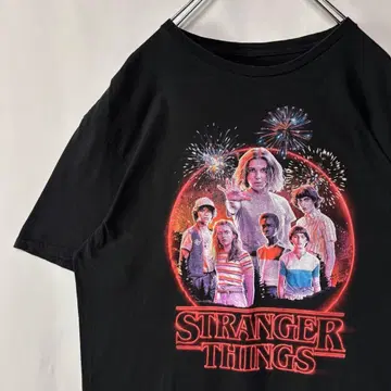 기묘한 이야기 T셔츠 시즌3 L사이즈 블랙 SF 구제 의류