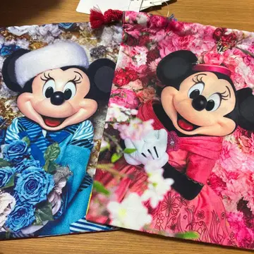 미니 마우스 꽃무늬 복조리 세트