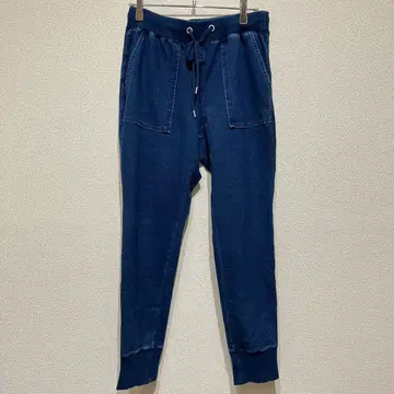 M245 [지유] 조거 팬츠 데님 리브 밑단 드로우 스트링 편안함