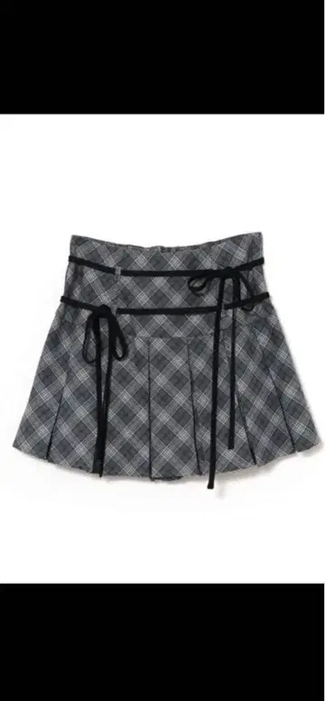 bubbles 더블 리본 플리츠 치마바지