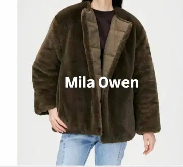 [ 0 사이즈 ] 미라 오웬 리버서블 에코 퍼 자켓