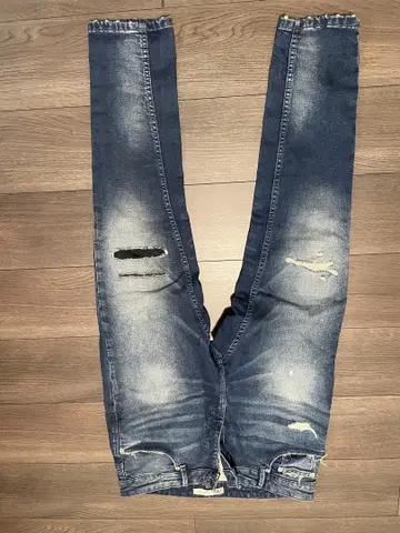 ZARA 데미지 가공 데님 EU 40