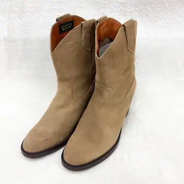 컨디션 최상 DAKOTA 카멜 스웨이드 웨스턴 부츠 23.5