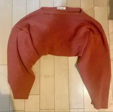 sulvam 니트 숏 기장 핑크