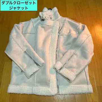 [미사용에 가까움] W closet 무스탕 자켓