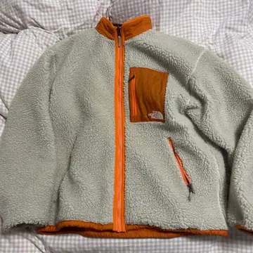 THE NORTH FACE 플리스 자켓 그레이/오렌지