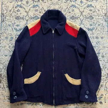 30s 스포 자켓 울 블루종 하토메 코노지 검 40s 50s