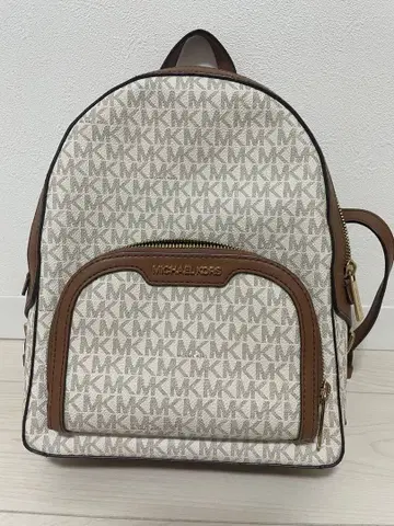 MICHAEL KORS MK 로고 백팩 베이지