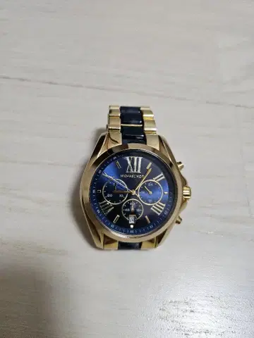Michael Kors 크로노그래프 손목시계 골드/네이비