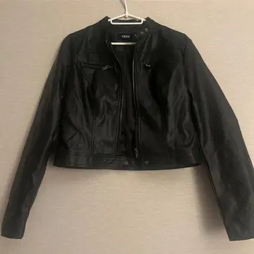 블랙 싱글 라이더 자켓