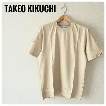 택 포함 새상품 TAKEO KIKUCHI 남성용 보더 T셔츠 반팔 M