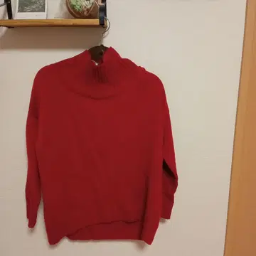 E by eclat 빨간색 니트 스웨터