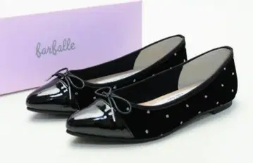 farfalle 블랙 벨로아 슈즈 34