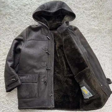 [ 초레어 새상품급 ] 빈티지 리얼 무스탕 더플 코트 이탈리아제 L 상당