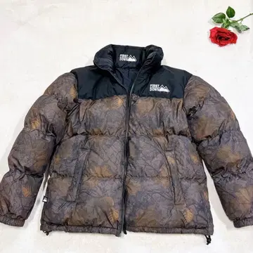 새상품급 퍼스트 다운 다운 자켓 리버서블 블랙 브라운