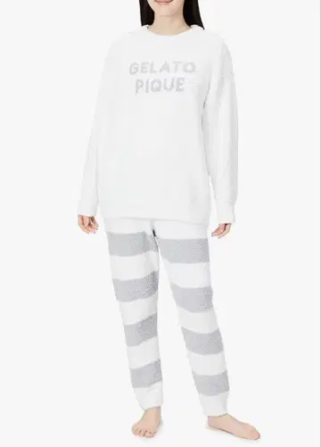 젤라또피케 파우더 자카드 풀오버 팬츠 셋업