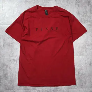 레어 PIXAR 픽사 애니메이션 기업 T셔츠 Hanes 빨간색 L