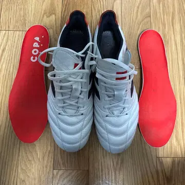 코파 아이콘 2 FG/AG 축구 스파이크 화이트/레드/블랙