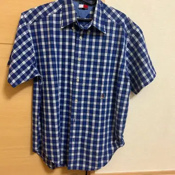 TOMMY HILFIGER 반팔 셔츠 체크 무늬