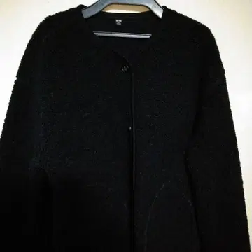 유니클로 보아 플리스 크루넥 가디건 자켓