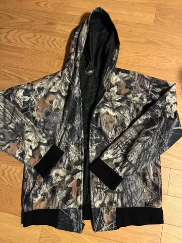 카모 패턴 후드 부착 후드티