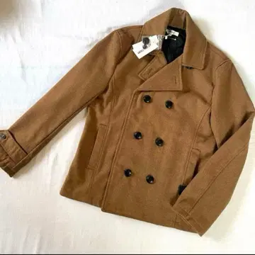 [ 새상품 ] 여성용 코트 아우터 카멜 L 사이즈 미들 기장 심플