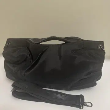 HIROKO BIS 블랙 핸드백 나일론