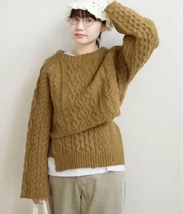 fig london 새상품급 케이블 니트