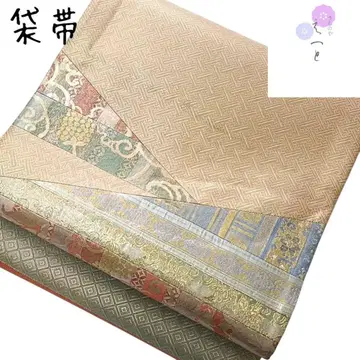 32 후쿠로 오비 사카니시 금 포멀 패치워크