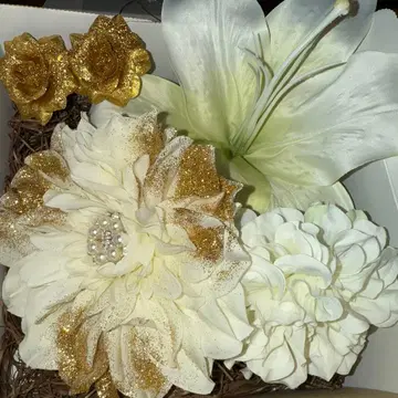 성인식 머리 장식