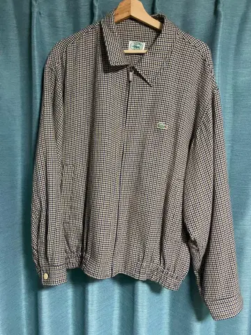 Lacoste 체크 무늬 긴팔 자켓