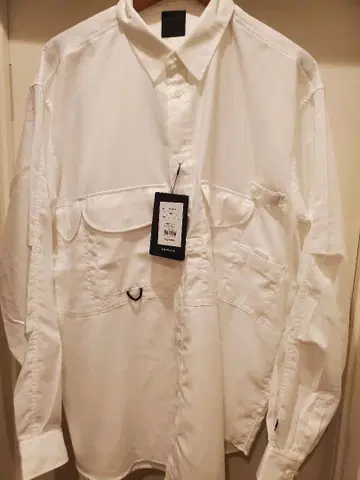 미사용 새상품 다이와피어39 테크 피싱 셔츠 L/S 화이트