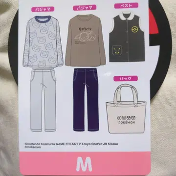 포켓몬 룸웨어 세트 M 사이즈 토트백 포함