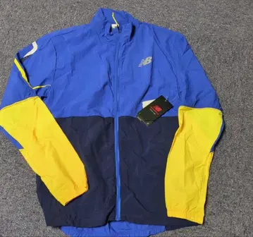 뉴발란스 러닝 자켓 파랑/노랑/블랙