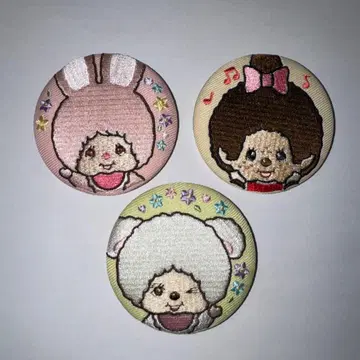 몬치치짱 침탄 자수 캔뱃지