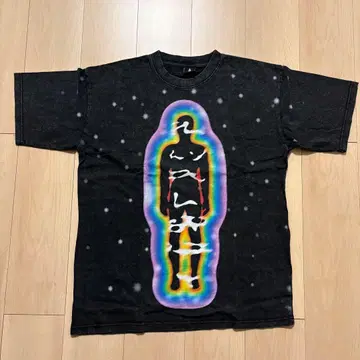 컬러풀 사람 모양 그래픽 T셔츠