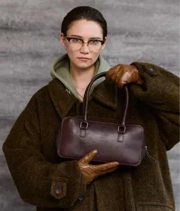 soerte Square Utility Leather Bag