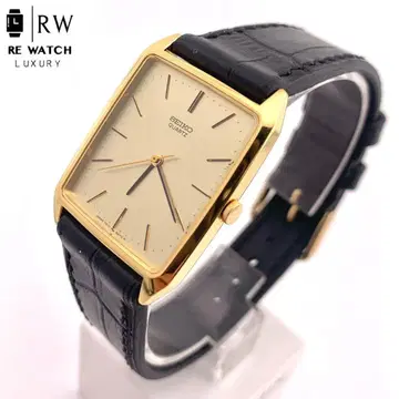 7-3691 SEIKO 7431-5210 쿼츠 손목시계 골드/블랙